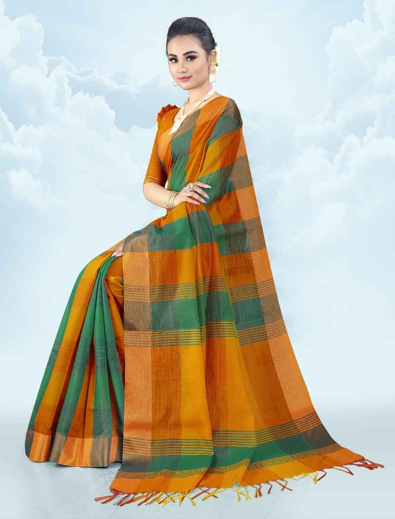 Stylish Linen Checks Sarees - Shop Them Online! – South India Fashion |  India fashion, Saree blouse styles, Checks saree