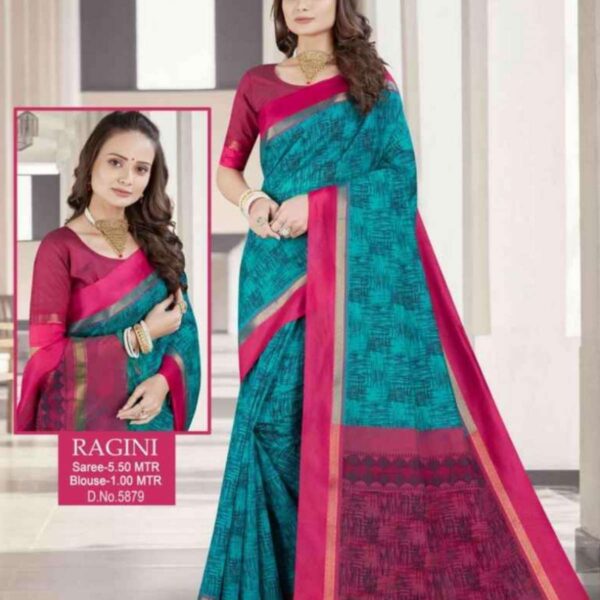 RAGINI #5879 - PERSIAN BLUE X PINK - [Blue]