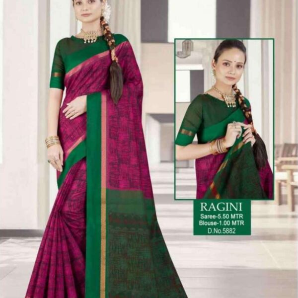 RAGINI #5882 - PINK X GREEN - [Pink]