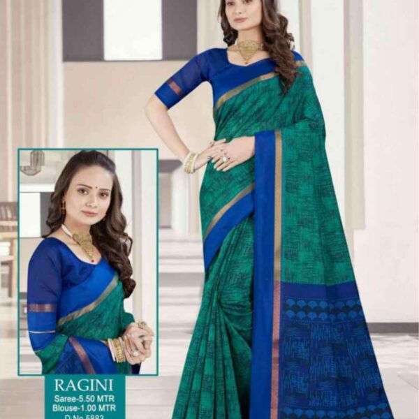 RAGINI #5883 - PERSIAN GREEN X BLUE - [Blue]
