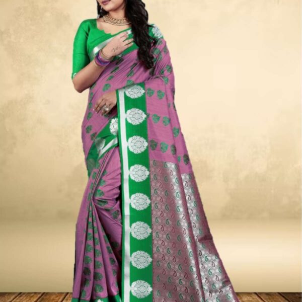 SARADHA SOFT SILK SAREE - 9246 - ONION COLOR - [Orange]