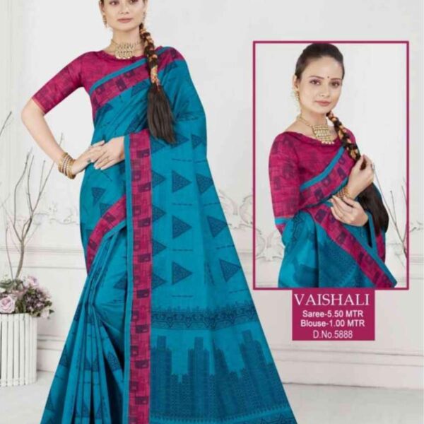 Vaishali #5888 Persian Blue X Pink - [Blue]