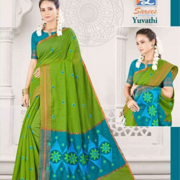 YUVATHI #5821 - P GREEN X PERSIAN BLUE - [Green]