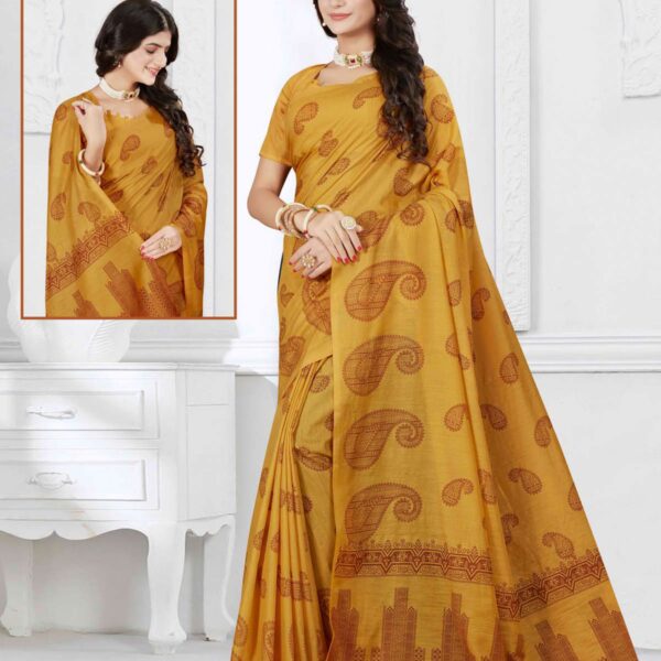 Soft Cotton Saree S006057