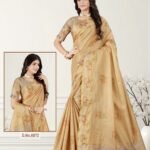 Tissue Saree Golden