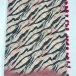 Tusser Silk - Peach X Black SKU6106-5