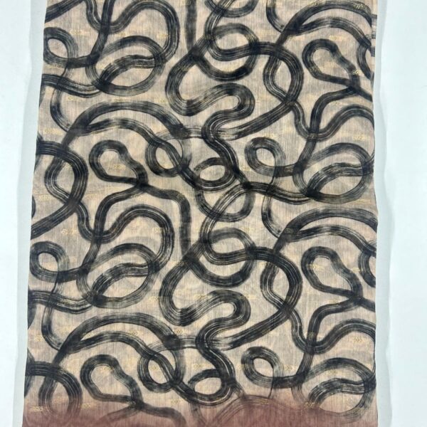 Tusser Silk Light Pink X Black SKU6106-11