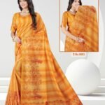 Silk Cotton Saree Musterd