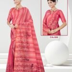 Silk Cotton Saree Pink