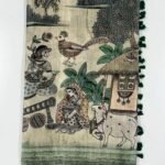 Tussar Saree- Chikku SKU6063-5