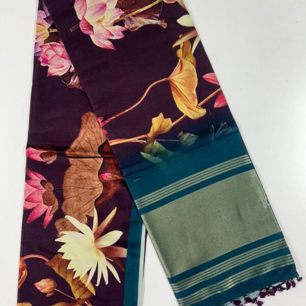 Tusser Silk Meganta X T Blue SKU6113