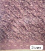 Tusser Silk - Peach X Black SKU6106-5 - Image 3