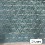Tusser Silk -Teal X Black SKU6106-10 - Image 3