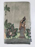 Tussar Saree- Chikku SKU6063-1
