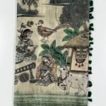 Tussar Saree- Chikku SKU6063-5