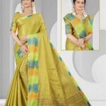 NAVYA TISSUE SAREE ( RAINBOW TISSUE SAREE ) - 5998 - [Apple Green]